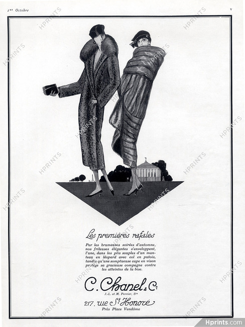 C. Chanel & Cie (Fur Clothing) 1924