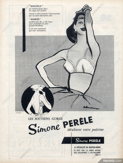 Simone Pérèle 1958 Bra, M. Rousseau