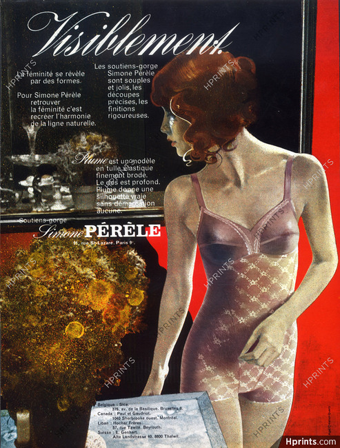 Simone Pérèle (Lingerie) 1972 Combiné