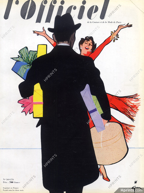 René Gruau 1952 L'Officiel Cover