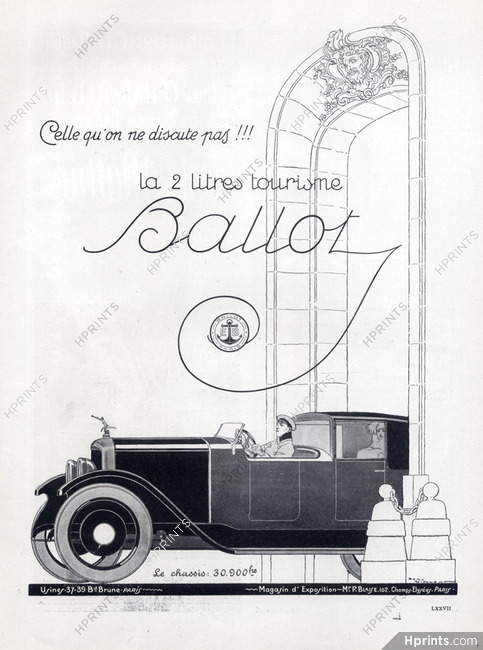 Ballot (Cars) 1923 René Vincent