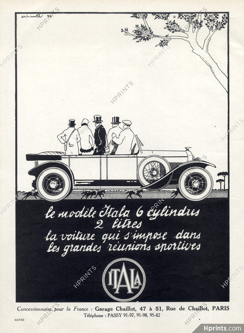 Itala (Cars) 1926 Horse Racing