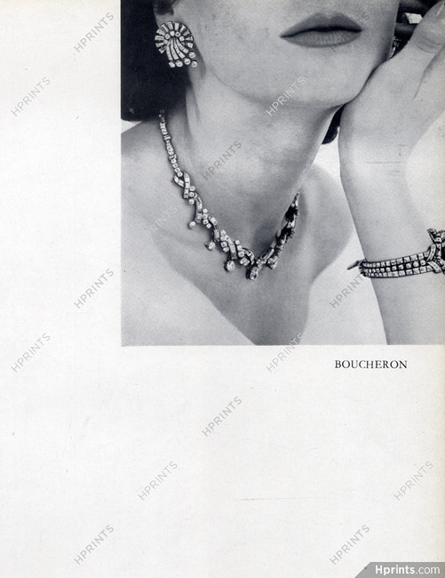 Boucheron 1954 Bracelet, Necklace, Earrings