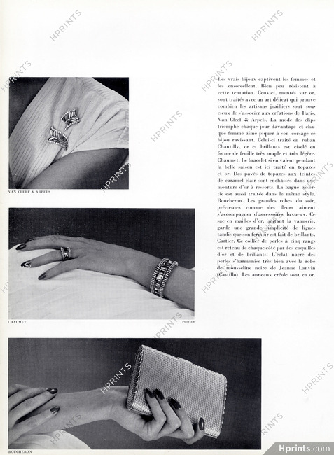 Van Cleef & Arpels, Chaumet, Boucheron 1953 Minaudière, Bracelet, Ring, Brooch