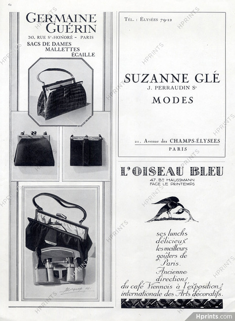 Germaine Guérin (Handbags) 1926