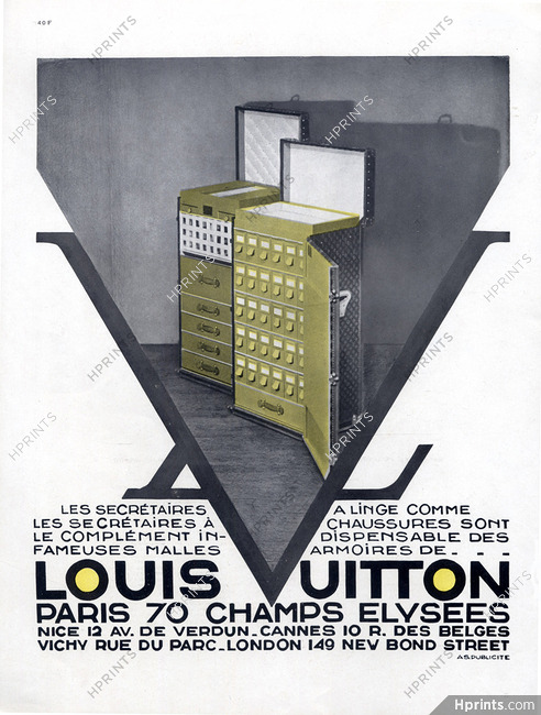 Louis Vuitton Print French Advertisement 1930s Ad Poster 