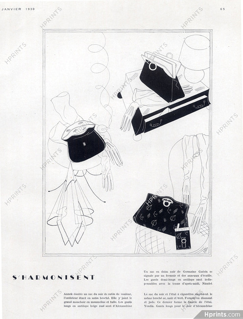 Raymond Bret-Koch 1930 Handbags Annek, Germaine Guérin & Yendis
