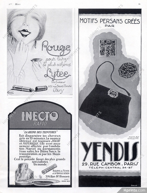 Yendis (Handbags) 1926 Persian Motives