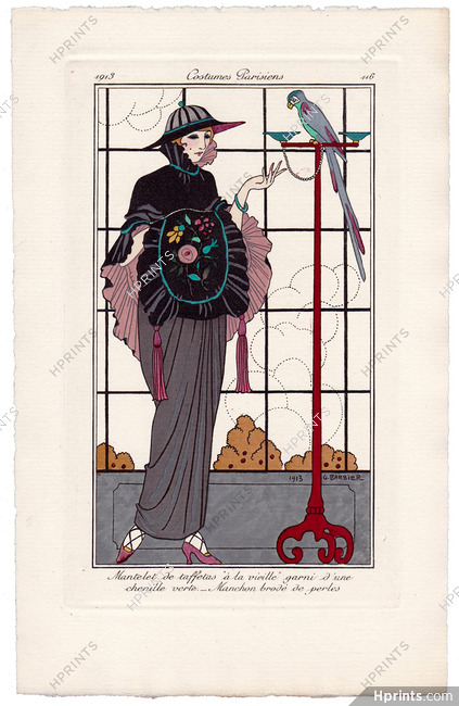 George Barbier 1913 Journal des Dames et des Modes Costumes Parisiens N°116