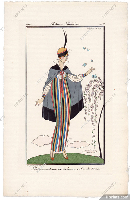 George Barbier 1914 Journal des Dames et des Modes Costumes Parisiens N°150