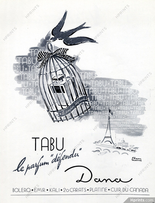 Dana (Perfumes) 1948 Tabu, Facon Marrec