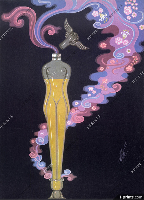 Erté (Romain de Tirtoff) 1973 Un Parfum à perdre la tête