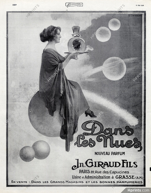 Jn. Giraud Fils (Perfumes) 1913 Dans les Nues, A. Ehrmann