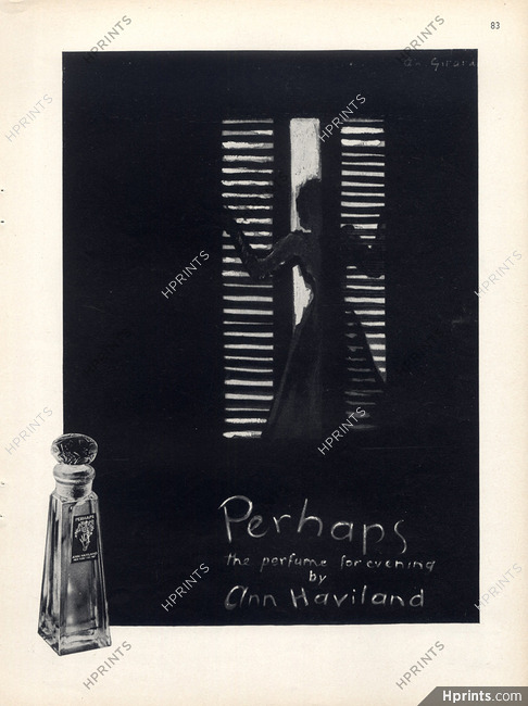 Ann Haviland (Perfumes) 1945 "Perhaps" An. Girard