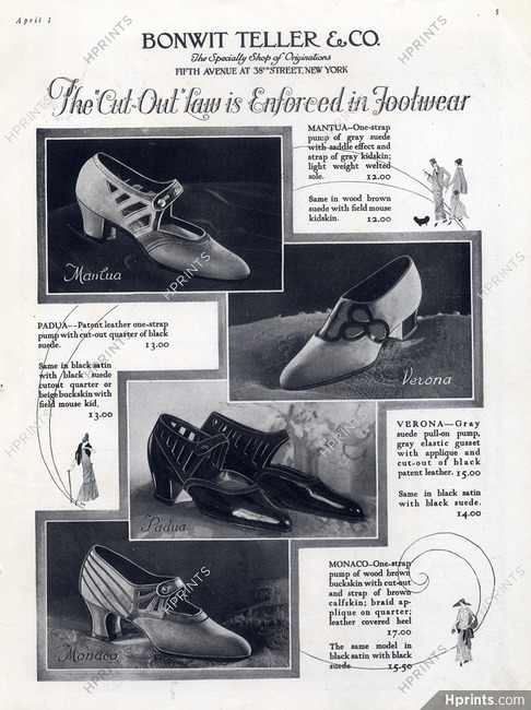 Bonwit Teller 1923 Shoes