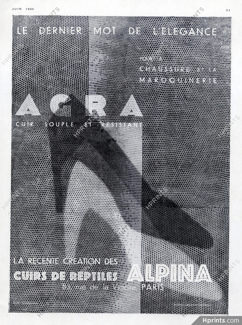 Alpina (Exotic Leather) 1930 Agra Reptiles Shoes, Photo Lecram-Vigneau