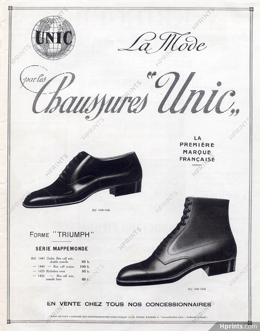 Unic (Shoes) 1922