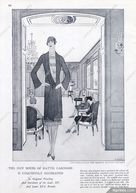Hattie Carnegie (House) 1926 Fashion Show