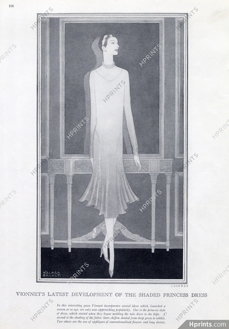 Madeleine Vionnet 1926 Princess Dress, Malaga Grenet