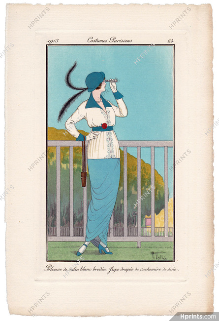 Armand Vallée 1913 Journal des Dames et des Modes Costumes Parisiens N°64