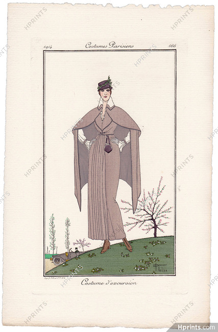 Armand Vallée 1914 Journal des Dames et des Modes Costumes Parisiens N°166