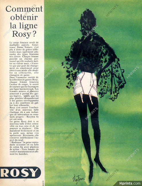 Rosy (Lingerie) 1960 Eliza Fenn, Girdle