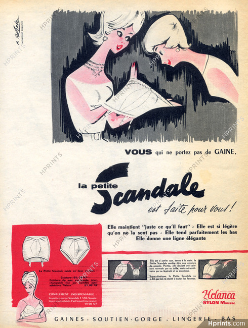 Scandale (Lingerie) 1960 Girdle, Roger Blonde