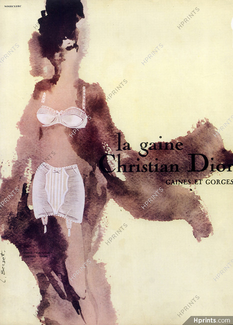 Christian Dior (Lingerie) 1963 Lise Berset, Gorge "Malicieux", Ceinture "Divine"