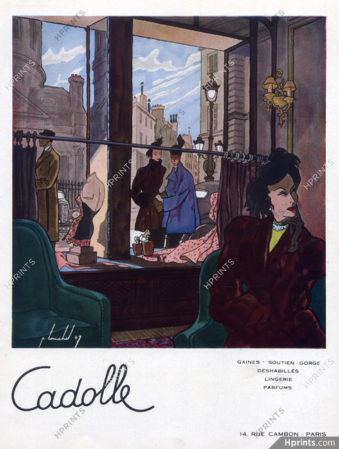 Cadolle 1948 Boutique 14 rue Cambon, Pierre Louchel, Shop Window