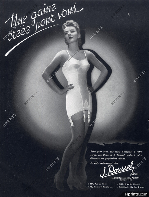 Roussel (Lingerie) 1940 Combiné, Girdle