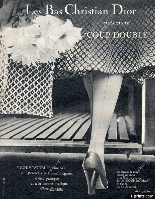 Christian Dior (Lingerie) 1954 Stockings Hosiery