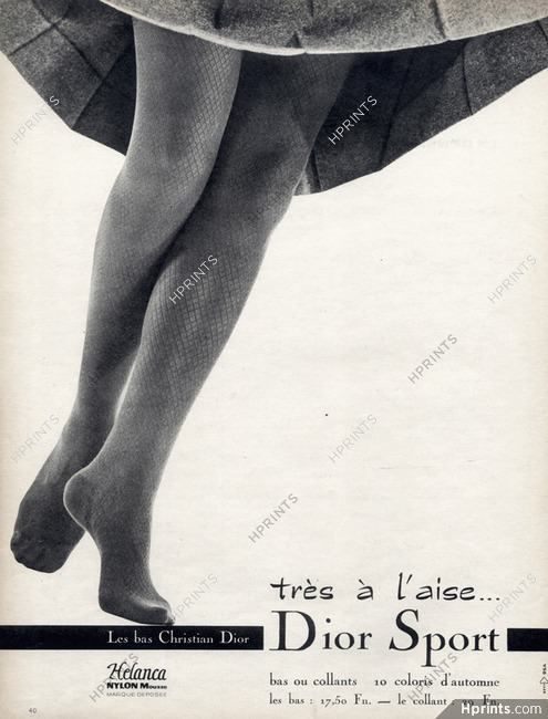 Christian Dior (Lingerie) 1959 Tights Hosiery — Advertisement