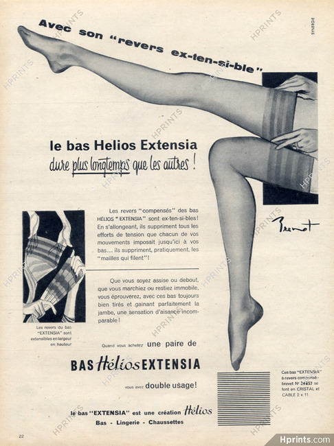 Hélios (Stockings Hosiery) 1955 Brénot
