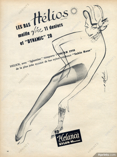 Hélios (Stockings Hosiery) 1958 Roger Blonde