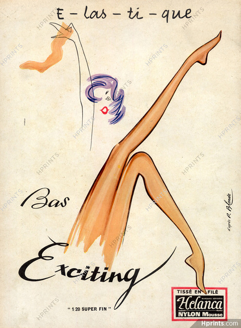 Exciting (Stockings) 1957 Stockings Hosiery, Roger Blonde