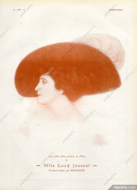 Gustave Brisgand 1910 Lucy Jousset, Portrait