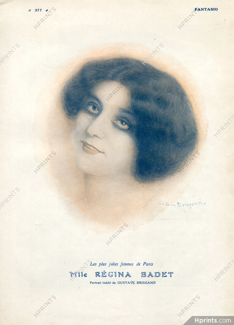 Gustave Brisgand 1911 Régina Badet, Portrait