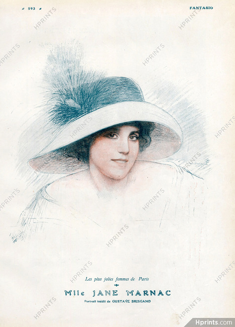 Gustave Brisgand 1911 Jane Marnac, Portrait