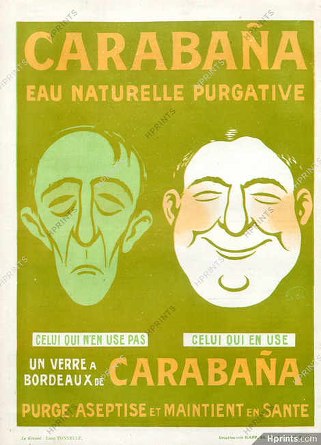 Carabana (Water) 1909 Caricature, Pharmaceutical