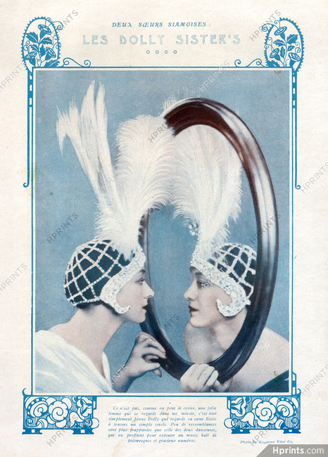 Les Dolly Sisters 1924 Jenny Dolly & Sister Rosie, Music Hall, Dancer
