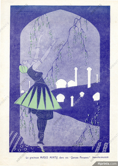 La gracieuse Mado Minty, 1916 - Edouard Halouze Persian Dancer