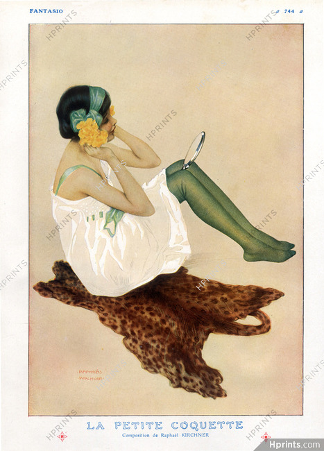 Raphaël Kirchner 1912 Sexy Girl, Making-up