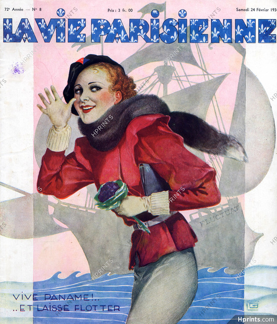 Georges Léonnec 1934 Elegant Parisienne