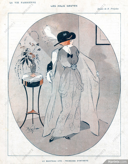 René Préjelan 1913 Elegant Parisienne