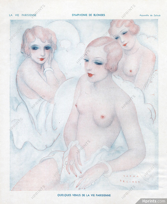 Sacha (Alexander Davidovich) Zaliouk 1934 Topless