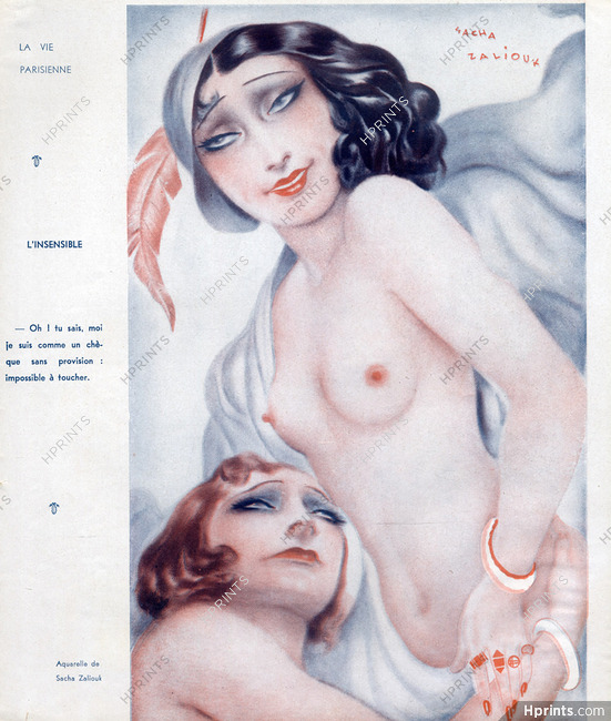 Sacha (Alexander Davidovich) Zaliouk 1934 L'insensible, Topless, Erotic