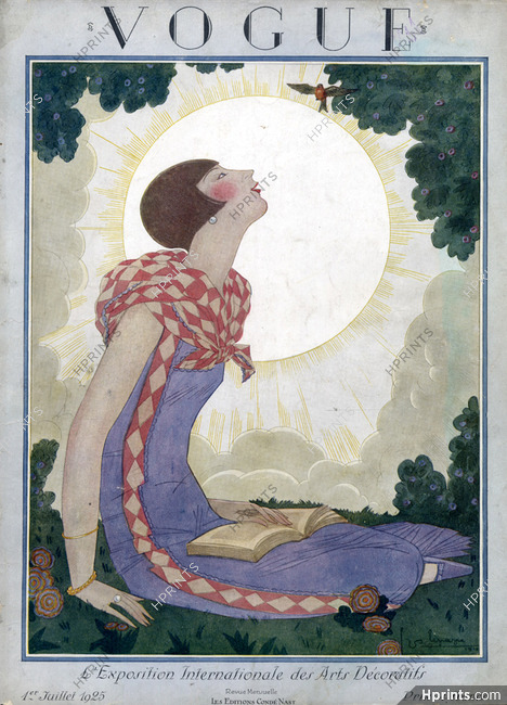 Georges Lepape 1925 Cover, Elegant
