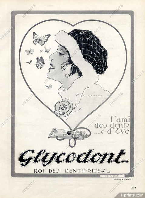 Glycodont (Toothpaste) 1919 Armand Rapeno