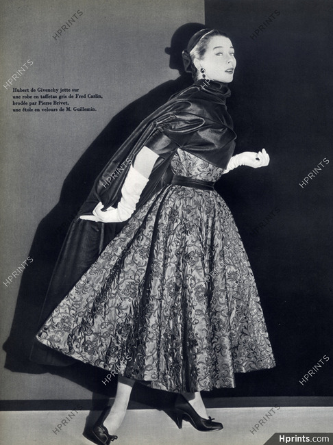 Givenchy 1952 Bettina, Evening Gown, Fred Carlin, Pierre Brivet, Marcel Guillemin
