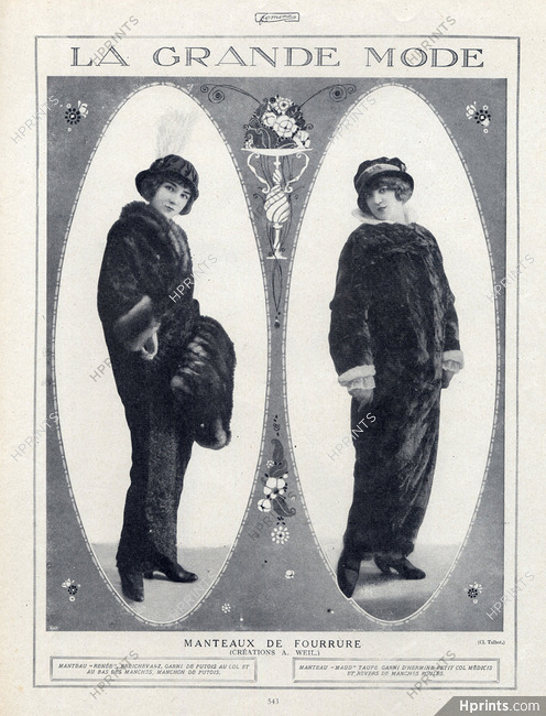 Weil (Fur Coat) 1913 Photo Talbot